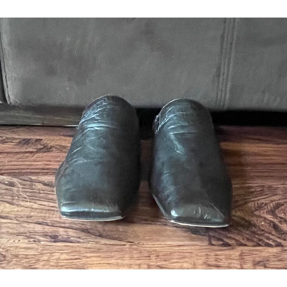 $1,095 NIB Bottega Veneta Square Toe Leather Slip-On Loafers Black Men's 9(42) - Picture 4 of 9